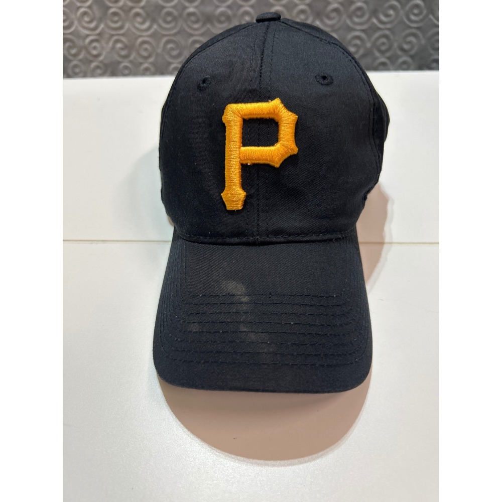 Pittsburgh Pirates MLB Baseball Cap Hat Black Yellow‎ Adjustable Adult